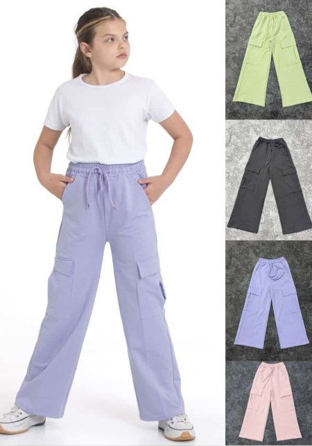 بنطلون بناتي مع جيب